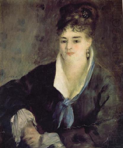 Pierre Renoir Woman in Black china oil painting image